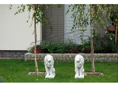 Figure de jardin de lion Décoration de patio Figure de sculpture de jardin Décorations de sculptures